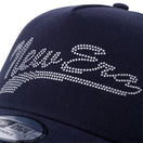 9FORTY A-Frame スタッズ New Era ロゴ ネイビー