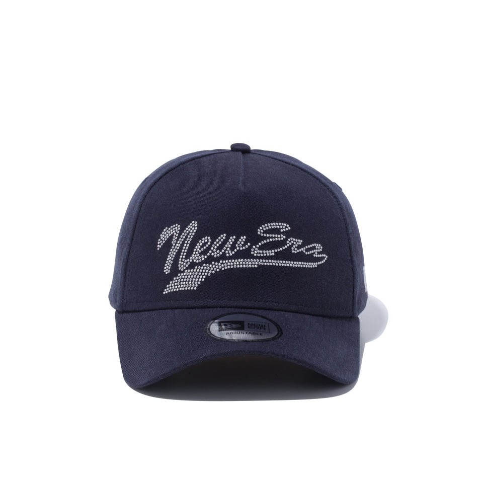 9FORTY A-Frame スタッズ New Era ロゴ ネイビー