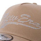 9FORTY A-Frame スタッズ New Era ロゴ カーキ