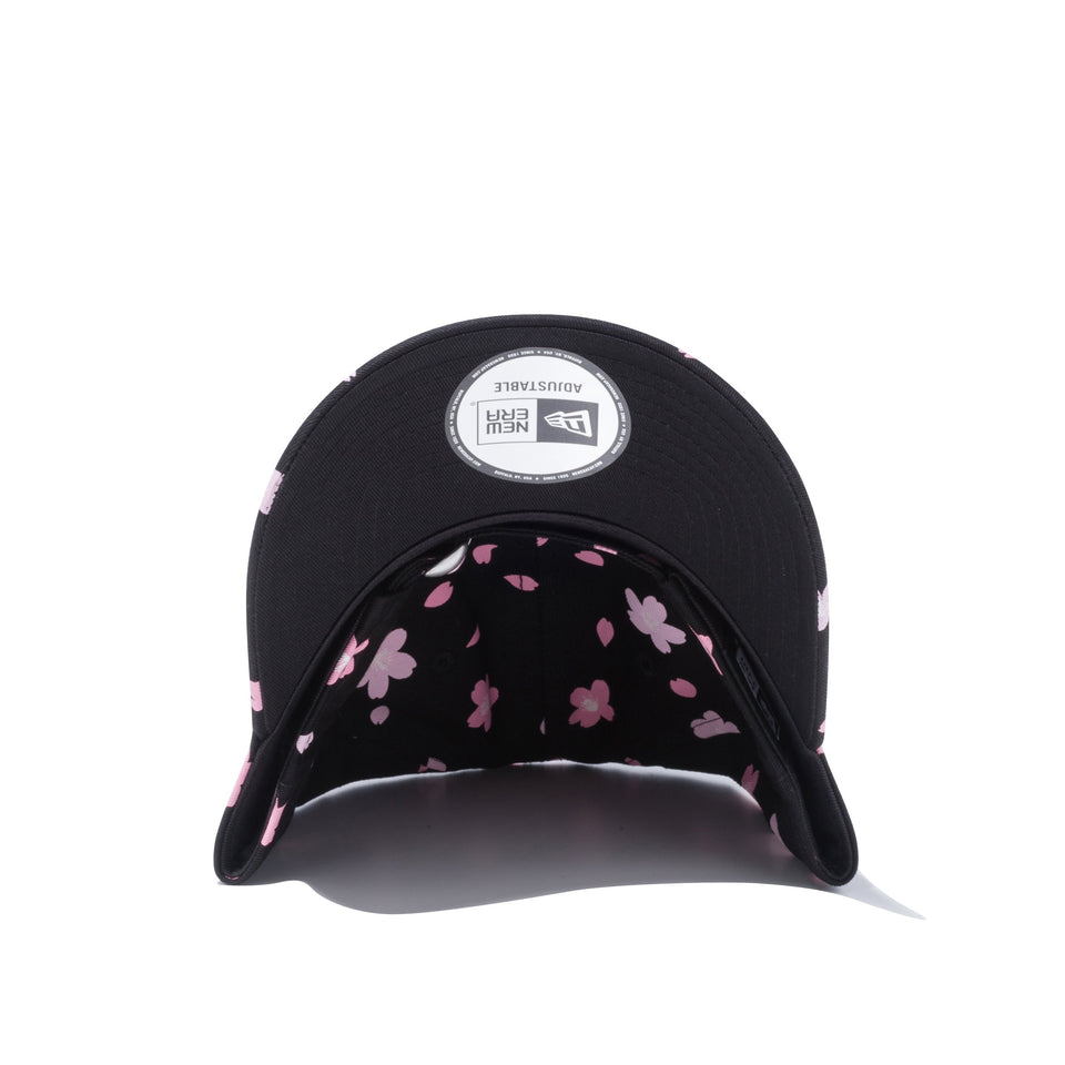 9THIRTY クロスストラップ 桜 オールオーバープリント ブラック