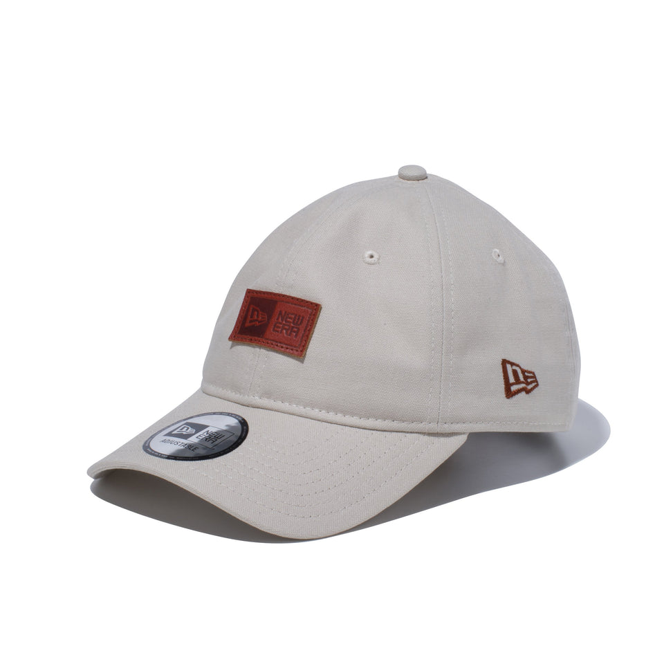 9THIRTY クロスストラップ ダックキャンバス レザーパッチ ストーン