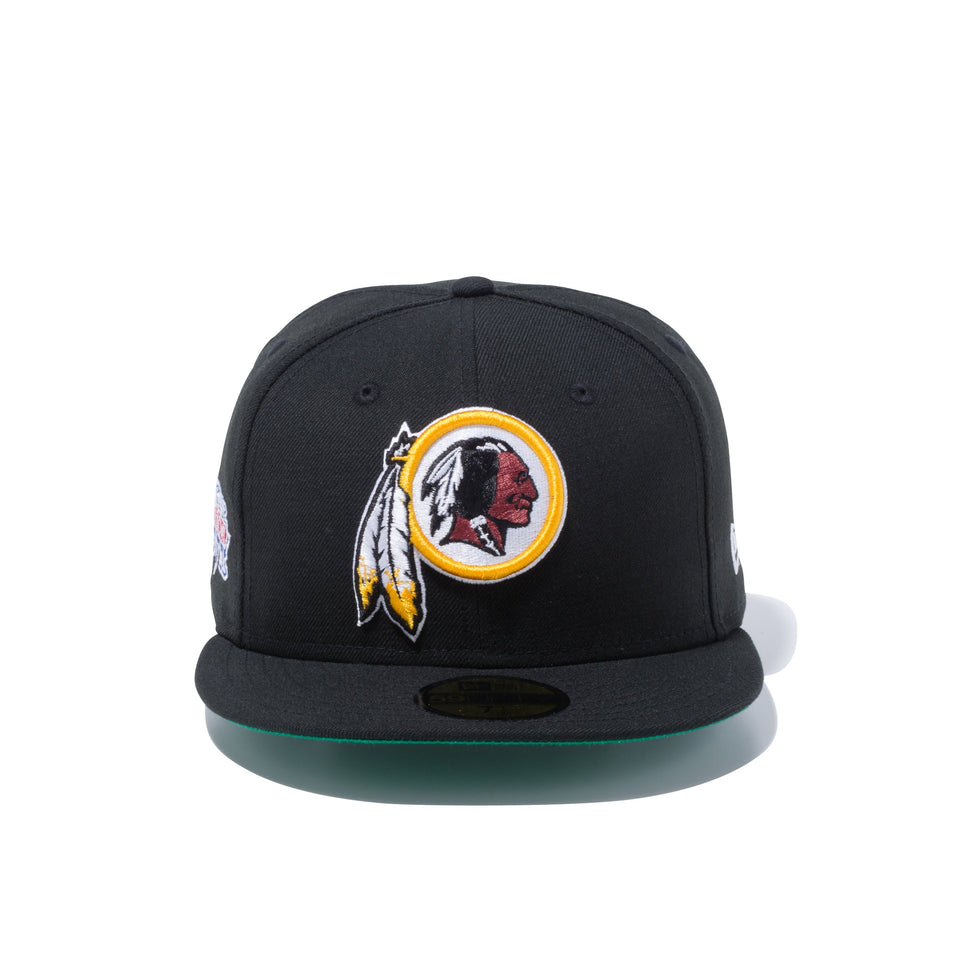 59FIFTY NFL カスタム ワシントン・レッドスキンズ スーパーボウル エンブレム グリーンアンダーバイザー