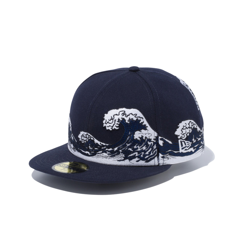 59FIFTY 浮世絵 波 ネイビー