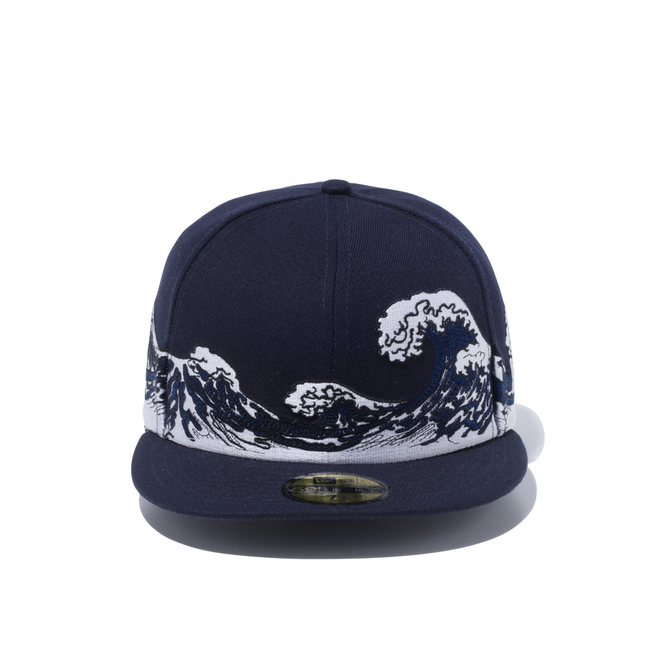 59FIFTY 浮世絵 波 ネイビー