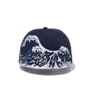59FIFTY 浮世絵 波 ネイビー