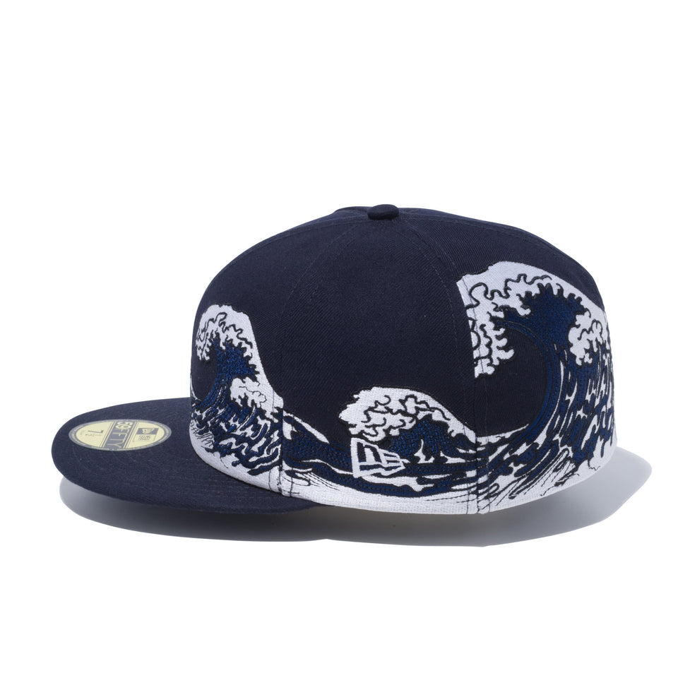 59FIFTY 浮世絵 波 ネイビー