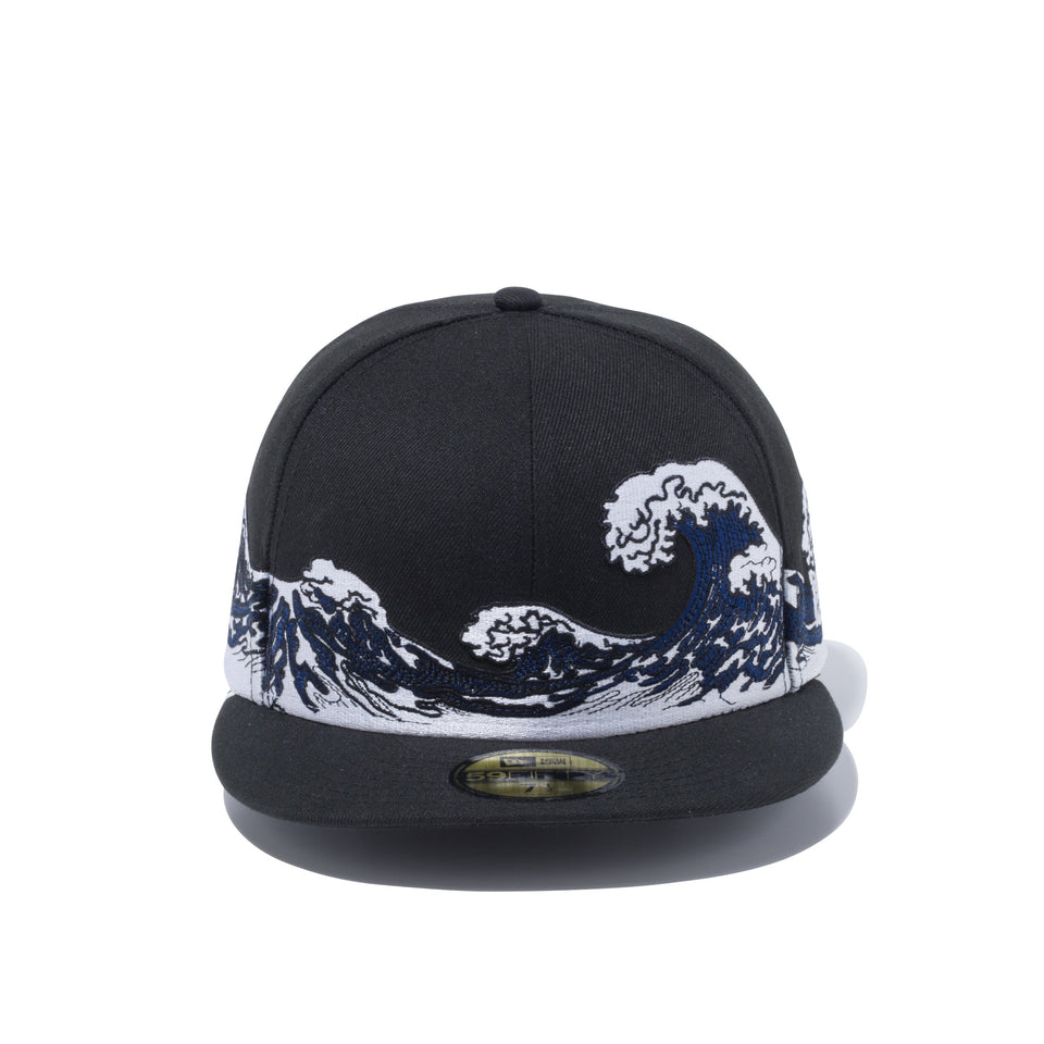 59FIFTY 浮世絵 波 ブラック