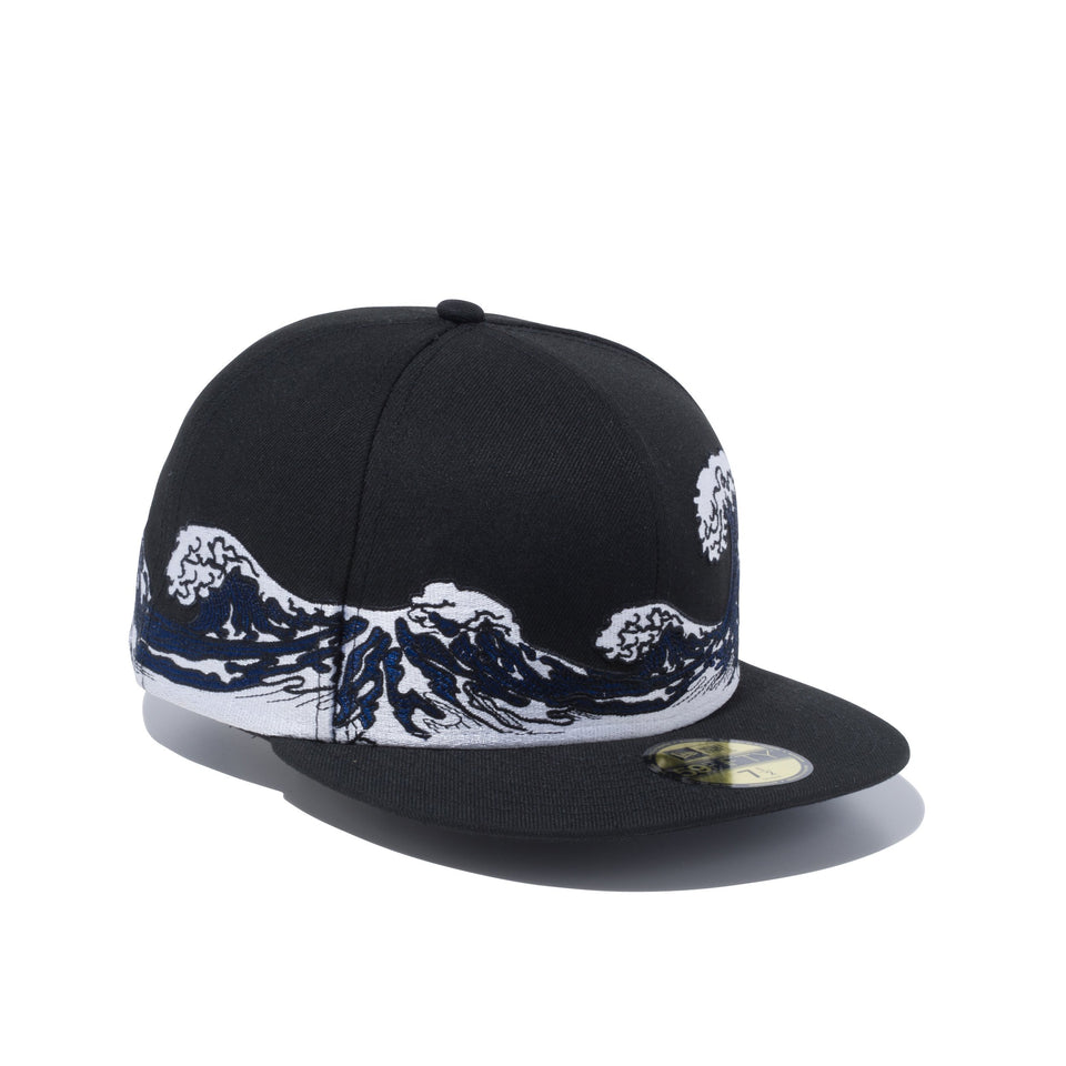 59FIFTY 浮世絵 波 ブラック