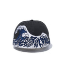 59FIFTY 浮世絵 波 ブラック