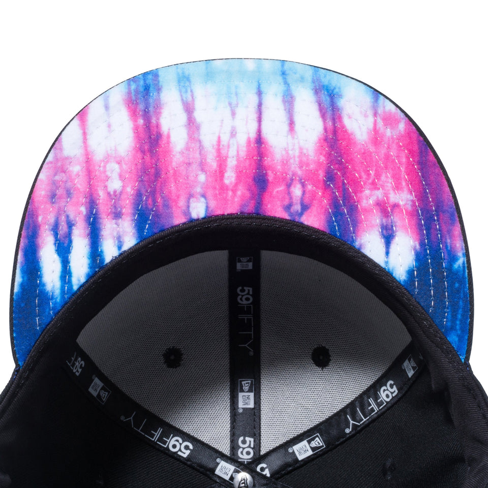 59FIFTY カラータイダイ New Era オールドロゴ ブラック タイダイアンダーバイザー