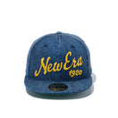 59FIFTY ビッグロゴ New Era 1920 ウォッシュドデニム × ブラス