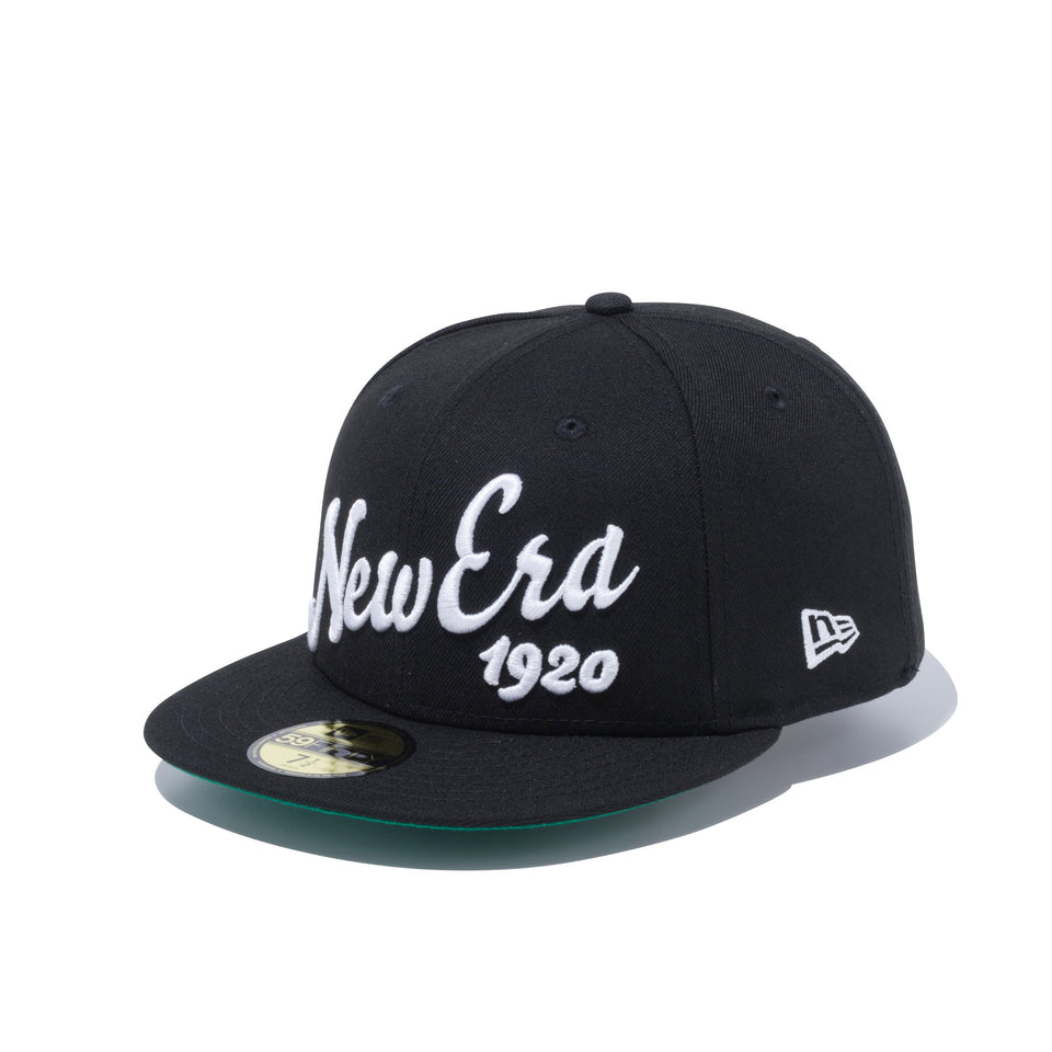 59FIFTY ビッグロゴ New Era 1920 ブラック × ホワイト