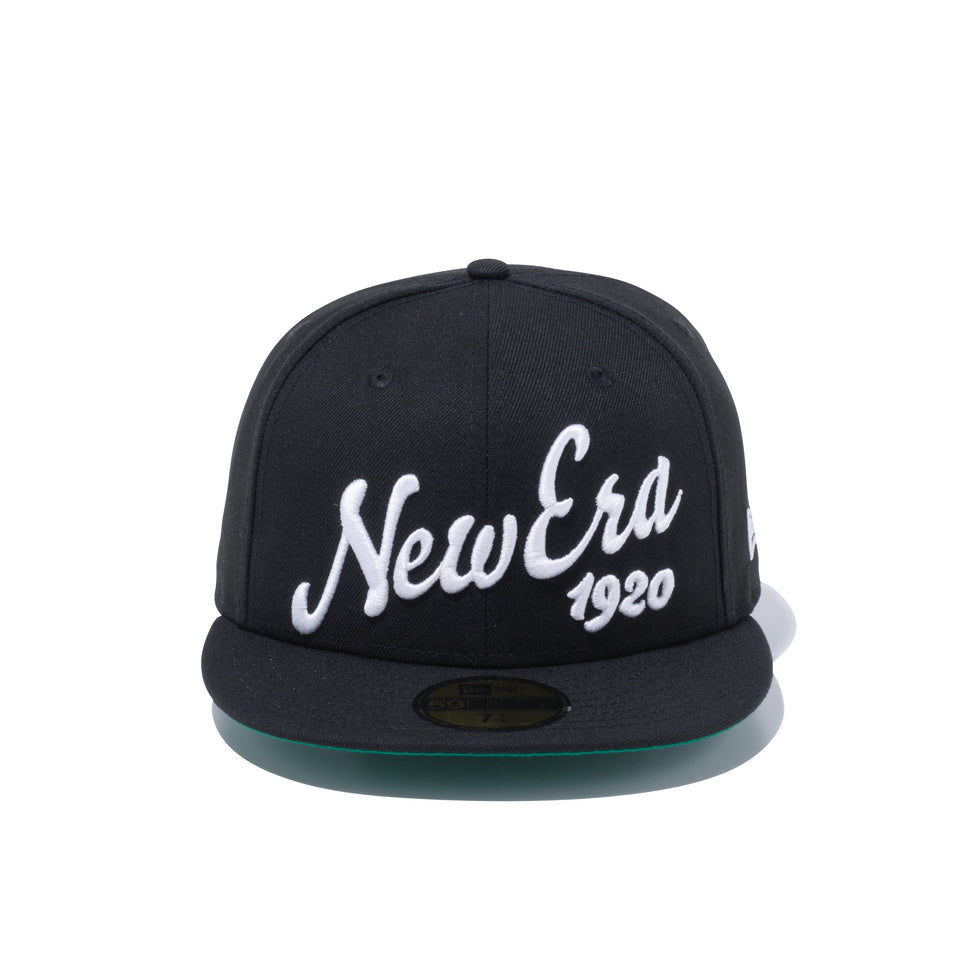 59FIFTY ビッグロゴ New Era 1920 ブラック × ホワイト