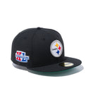 59FIFTY NFL カスタム ピッツバーグ・スティーラーズ スーパーボウル エンブレム グリーンアンダーバイザー