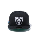 59FIFTY NFL カスタム オークランド・レイダース スーパーボウル エンブレム グリーンアンダーバイザー