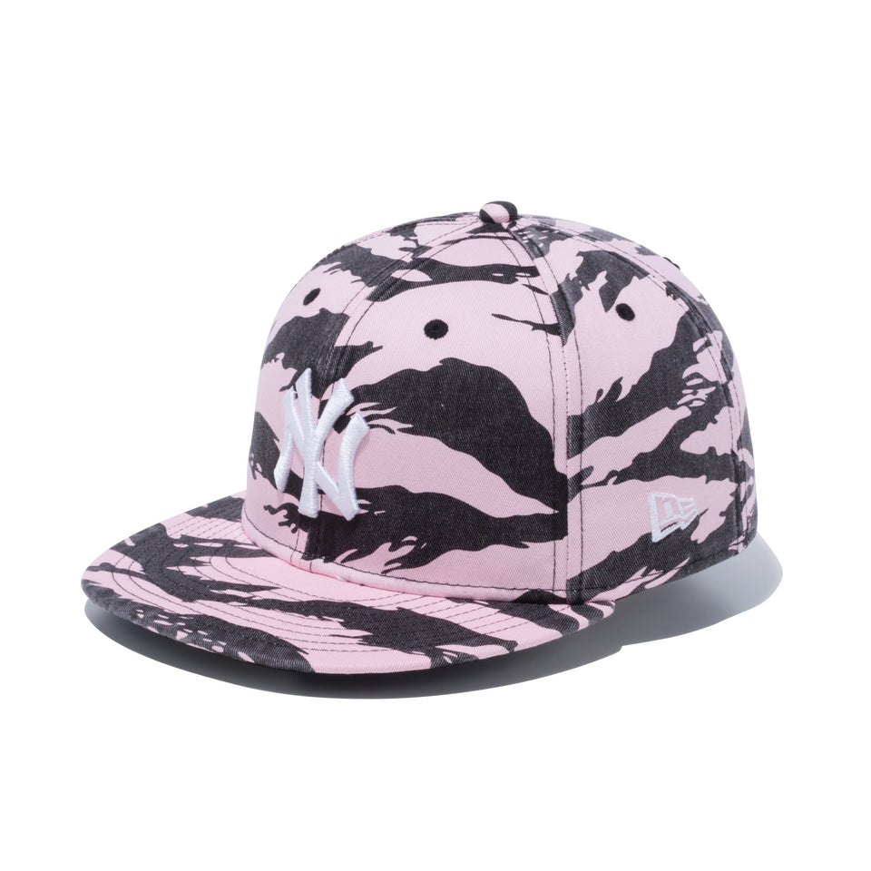 59FIFTY タイガーストライプカモ ニューヨーク・ヤンキース ウォッシュドピンク