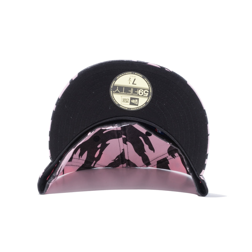 59FIFTY タイガーストライプカモ ニューヨーク・ヤンキース ウォッシュドピンク