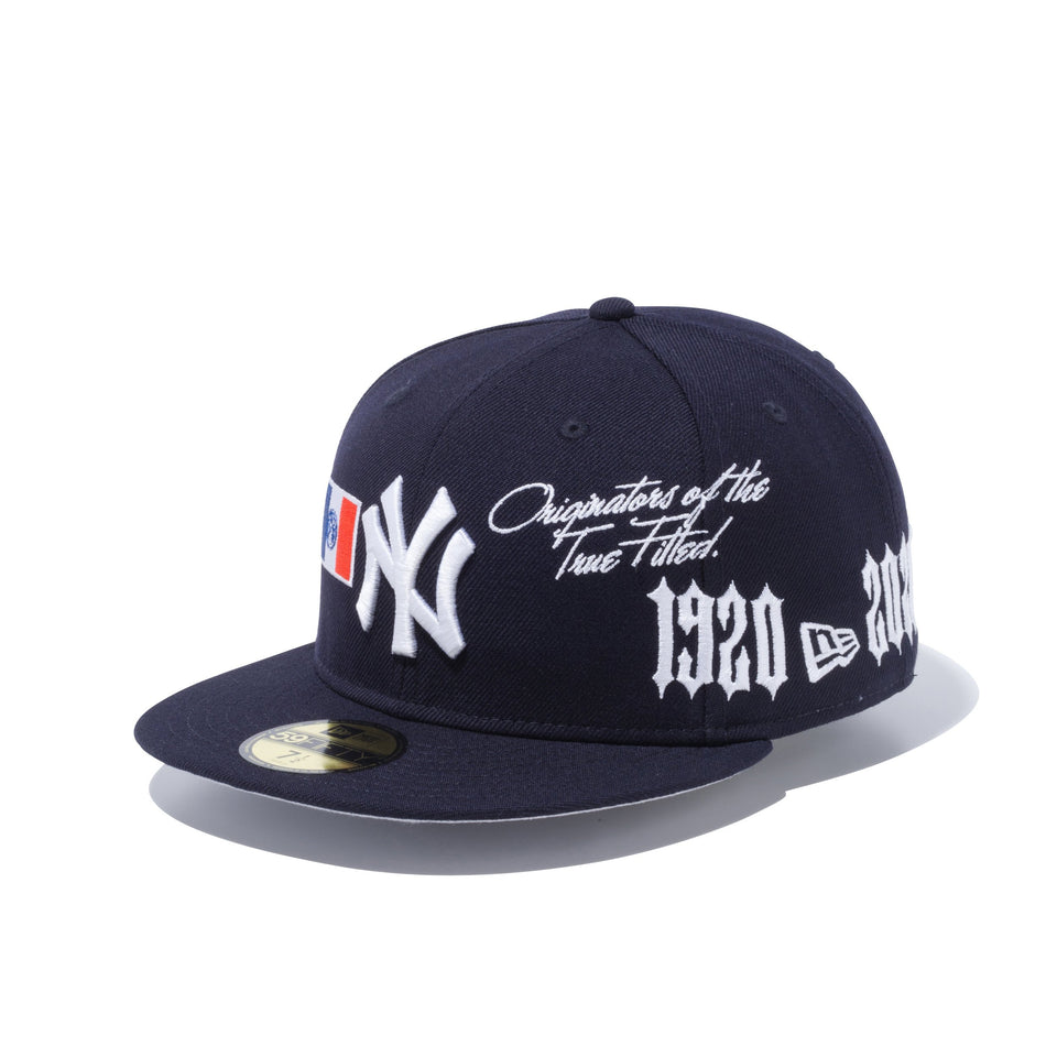 59FIFTY ニューエラ 1920-2020 ニューヨーク・ヤンキース ネイビー × ホワイト グレーアンダーバイザー