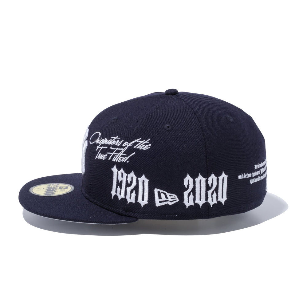 59FIFTY ニューエラ 1920-2020 ニューヨーク・ヤンキース ネイビー × ホワイト グレーアンダーバイザー