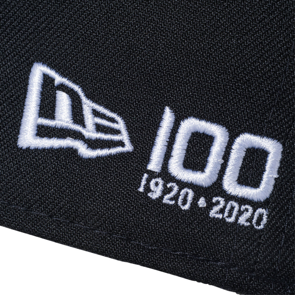59FIFTY ニューエラ 100周年ロゴ サイド ブラック × ホワイト