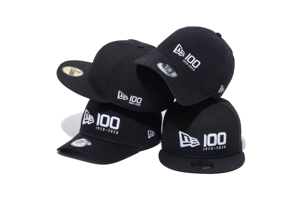 59FIFTY ニューエラ 100周年ロゴ サイド ブラック × ホワイト