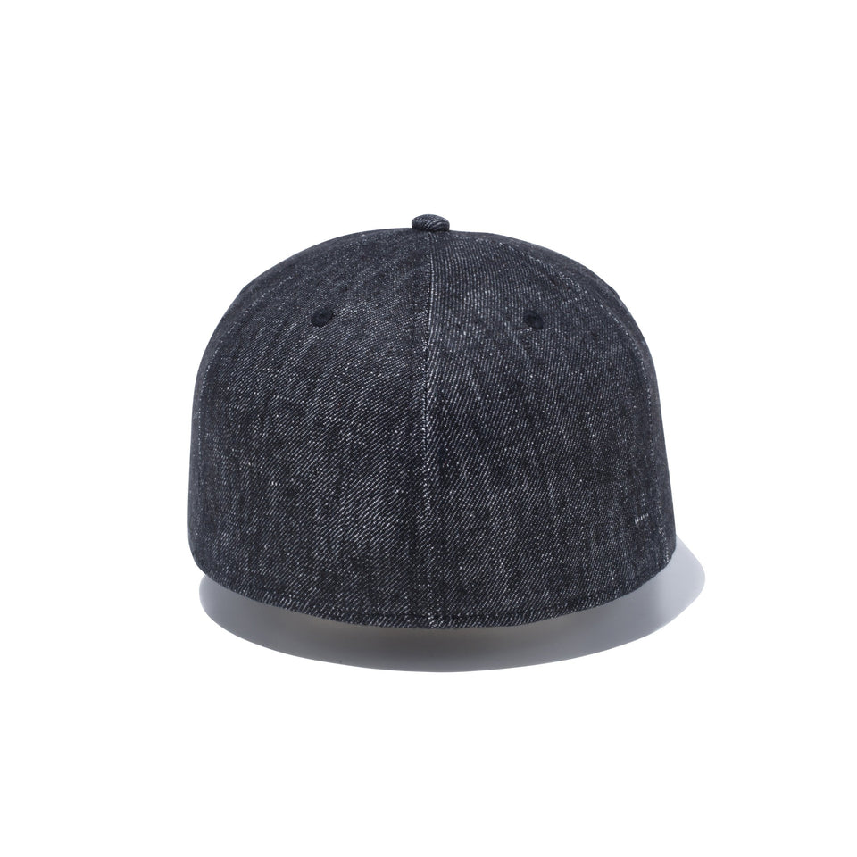59FIFTY リネンデニム ブラック ホワイトフラッグ
