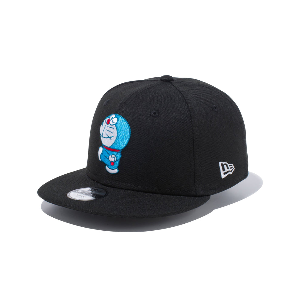 Youth 9FIFTY ドラえもん オリジナル ロゴ ブラック インサイド オールオーバープリント