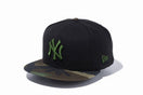 9FIFTY ニューヨーク・ヤンキース ブラック × ホリーリーフ ウッドランドカモバイザー