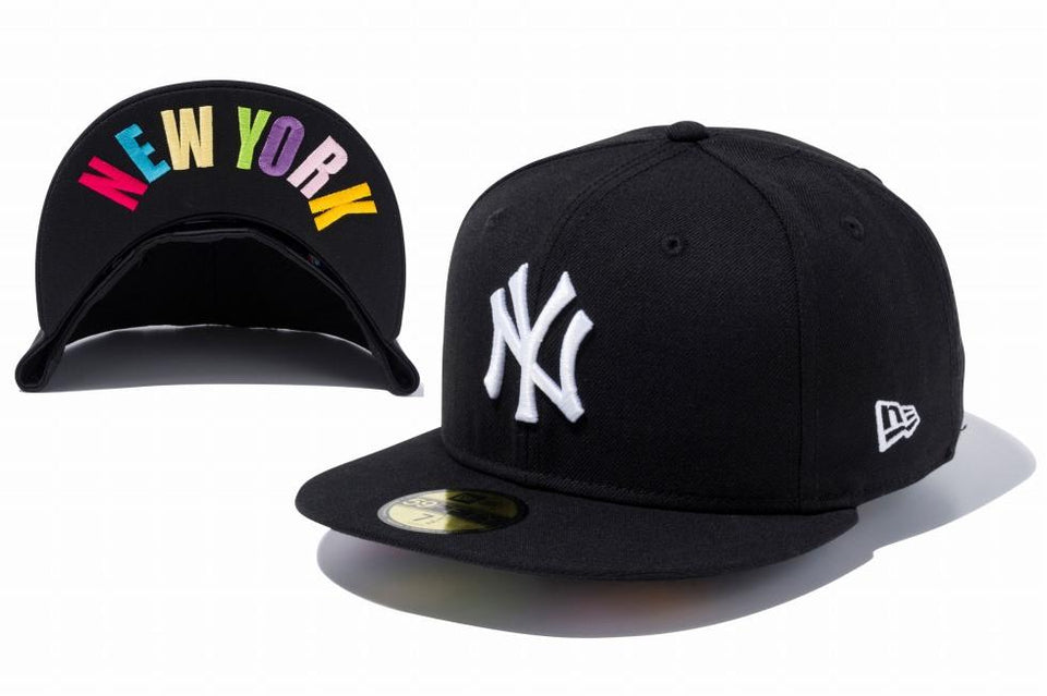 59FIFTY UNDERVISOR ニューヨーク・ヤンキース ブラック × ホワイト NEW YORKマルチカラー