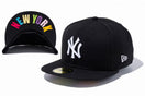 59FIFTY UNDERVISOR ニューヨーク・ヤンキース ブラック × ホワイト NEW YORKマルチカラー