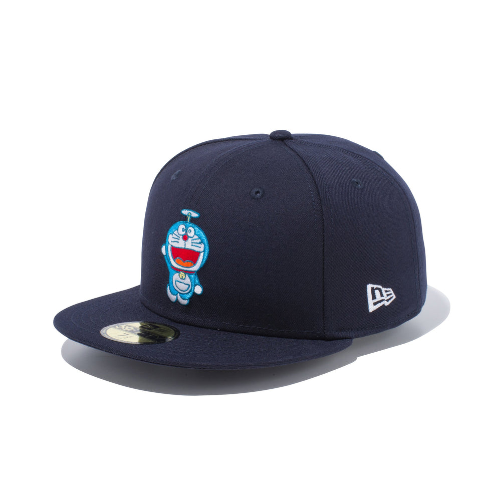 59FIFTY ドラえもん オリジナル ロゴ ネイビー インサイド オールオーバープリント