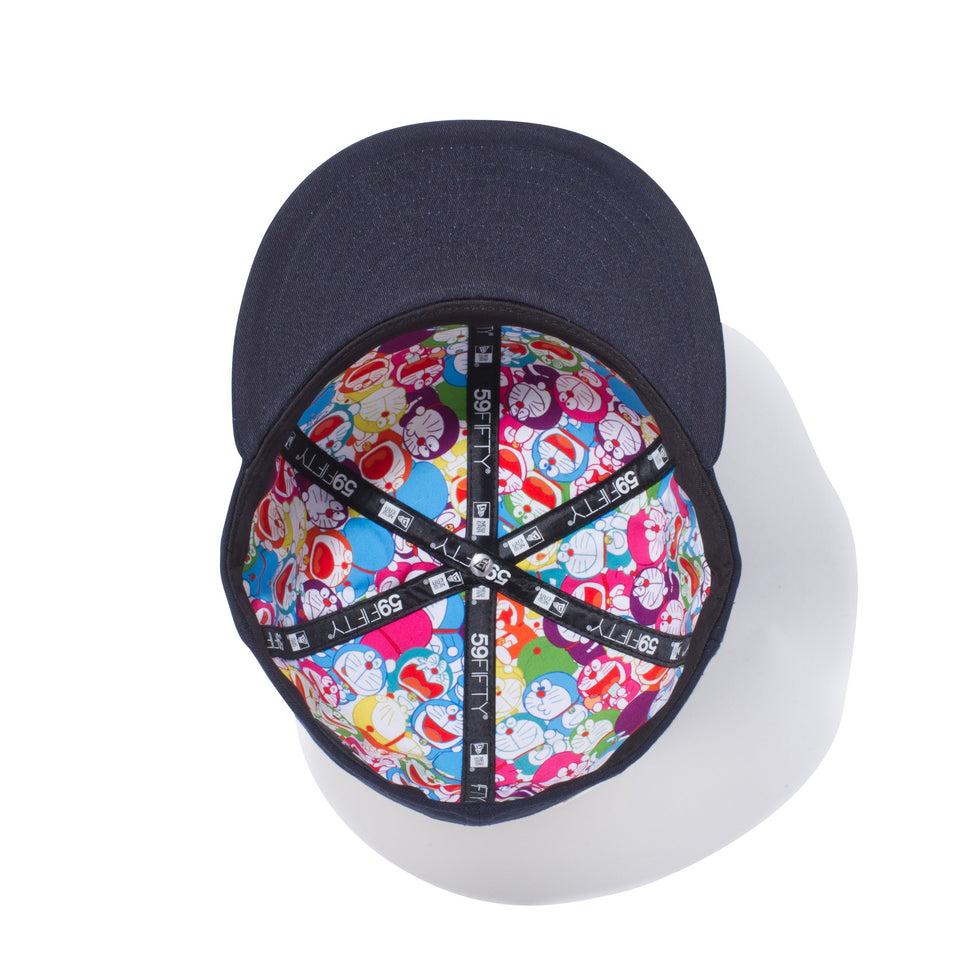 59FIFTY ドラえもん オリジナル ロゴ ネイビー インサイド オールオーバープリント
