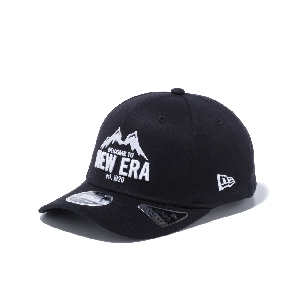 9FIFTY ストレッチスナップ ニューエラ マウンテン ブラック 【ニューエラ アウトドア】