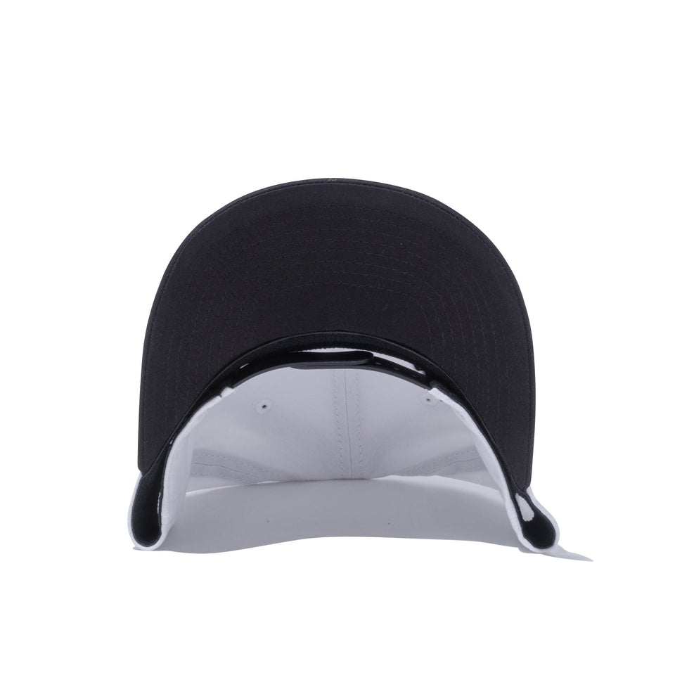 【ゴルフ】 9FIFTY ストレッチスナップ NEW ERA ロゴ ホワイト ブラックバイザー