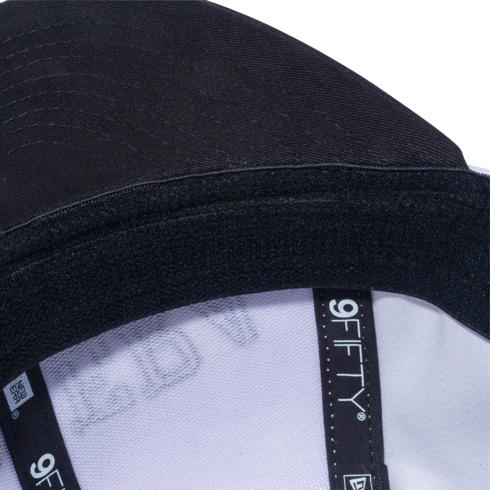 【ゴルフ】 9FIFTY ストレッチスナップ NEW ERA ロゴ ホワイト ブラックバイザー