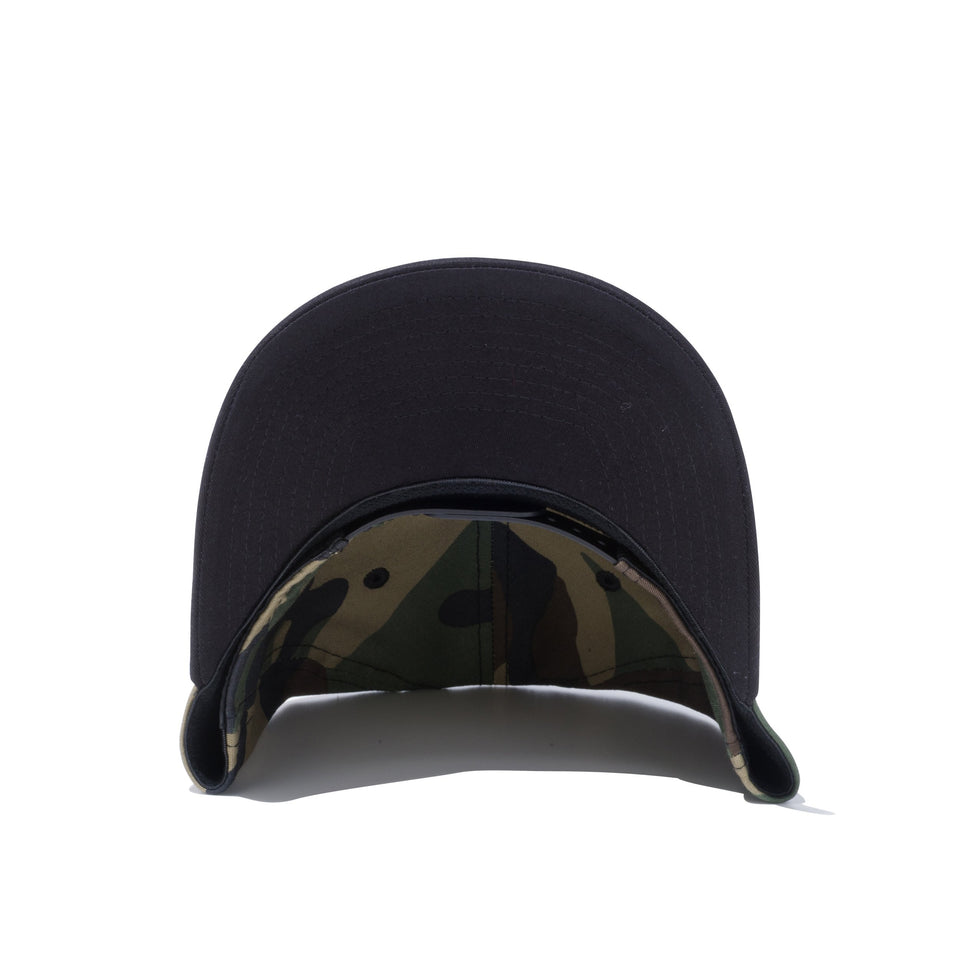 【ゴルフ】 9FIFTY ストレッチスナップ NEW ERA ロゴ ウッドランドカモ ブラックバイザー