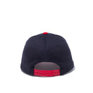 【ゴルフ】 9FIFTY ストレッチスナップ NEW ERA ロゴ ネイビー スカーレットバイザー