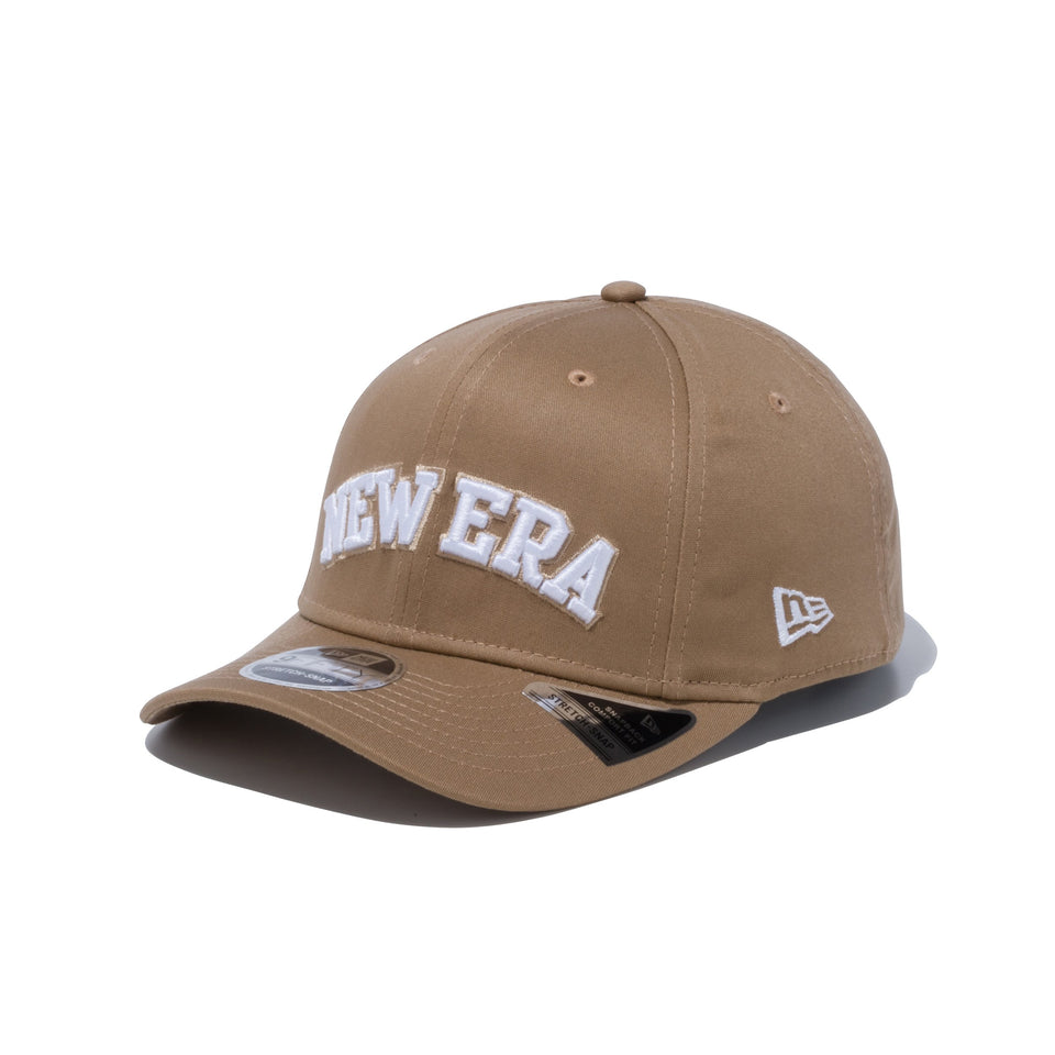 9FIFTY ストレッチスナップ NEW ERA ロゴ カーキ
