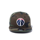 9FIFTY ワシントン・ウィザーズ チームロゴ ウッドランドカモ