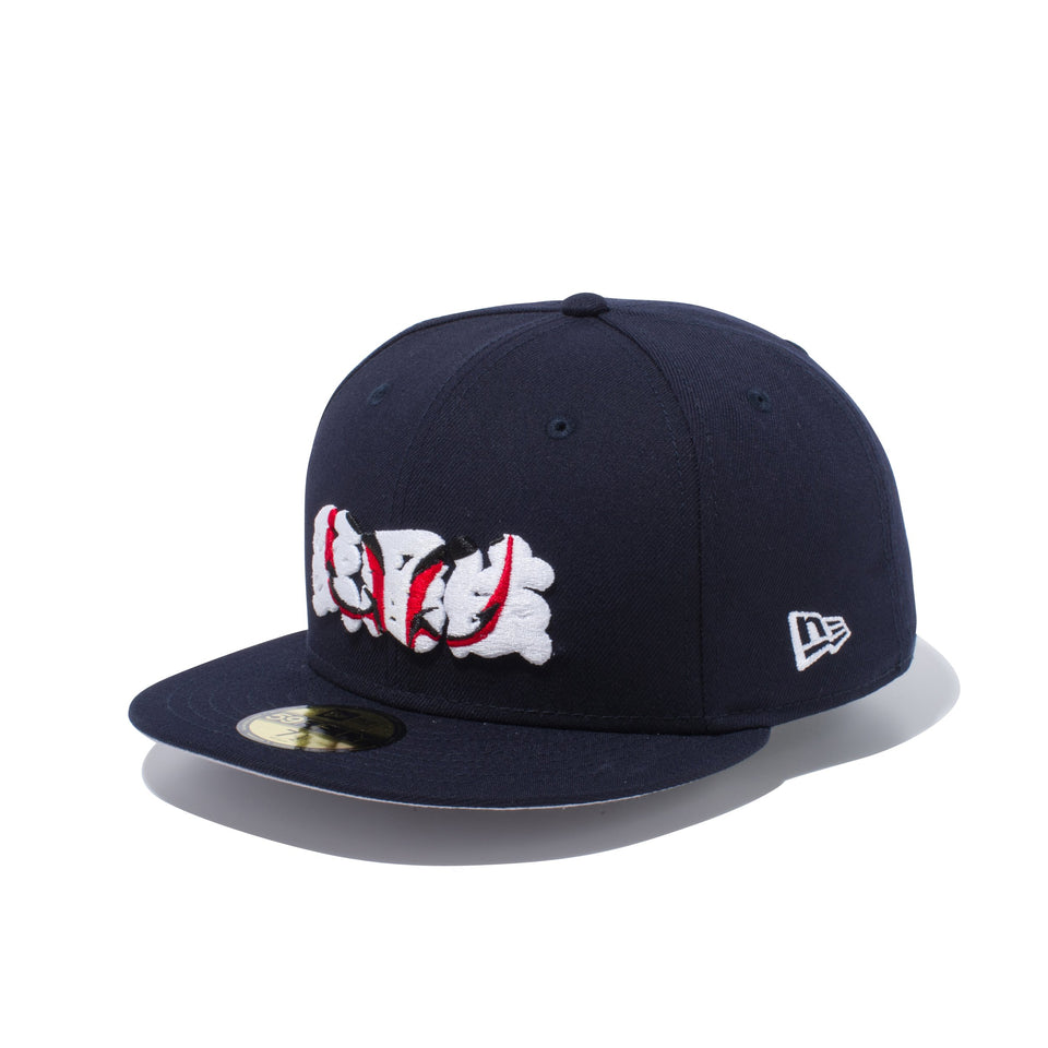 59FIFTY 歌舞伎 ロゴ 隈取 むきみ隈 ネイビー × スノーホワイト