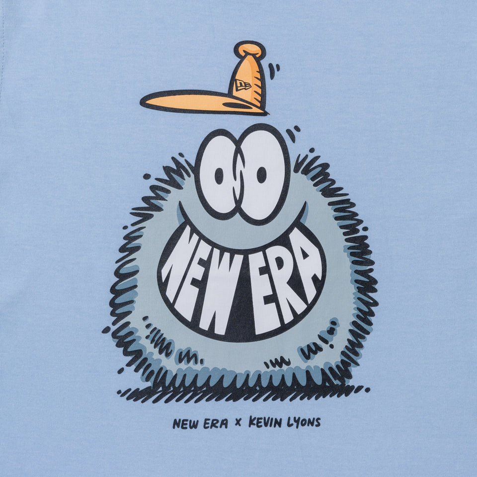 Youth コットン Tシャツ Kevin Lyons ケヴィン・ライオンズ NEW ERA オリジナルロゴ ライトブルー