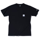 半袖 コットン ポケット Tシャツ Kevin Lyons ケヴィン・ライオンズ NEW ERA オリジナルロゴ ウーブンラベル ブラック レギュラーフィット