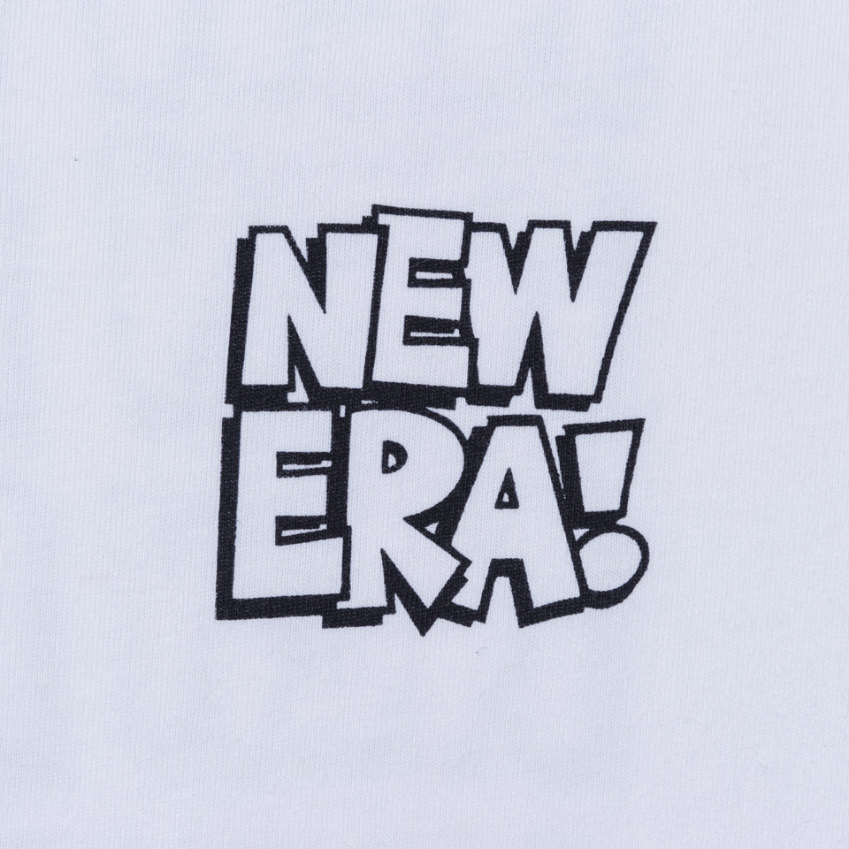 半袖 コットン Tシャツ Kevin Lyons ケヴィン・ライオンズ NEW ERA オリジナルロゴ タイポグラフィー ホワイト レギュラーフィット