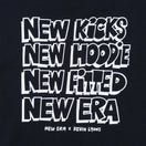 半袖 コットン Tシャツ Kevin Lyons ケヴィン・ライオンズ NEW ERA オリジナルロゴ タイポグラフィー ブラック レギュラーフィット