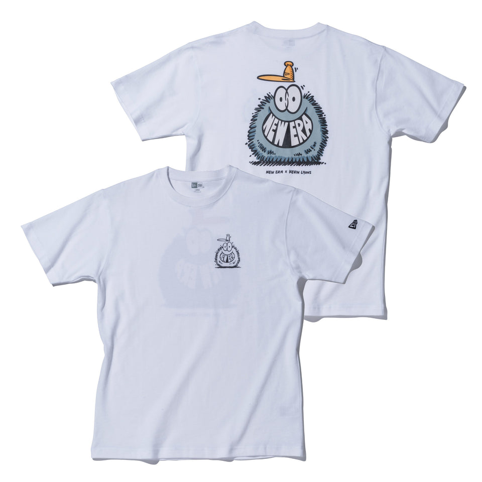 半袖 コットン Tシャツ Kevin Lyons ケヴィン・ライオンズ NEW ERA オリジナルロゴ ホワイト レギュラーフィット