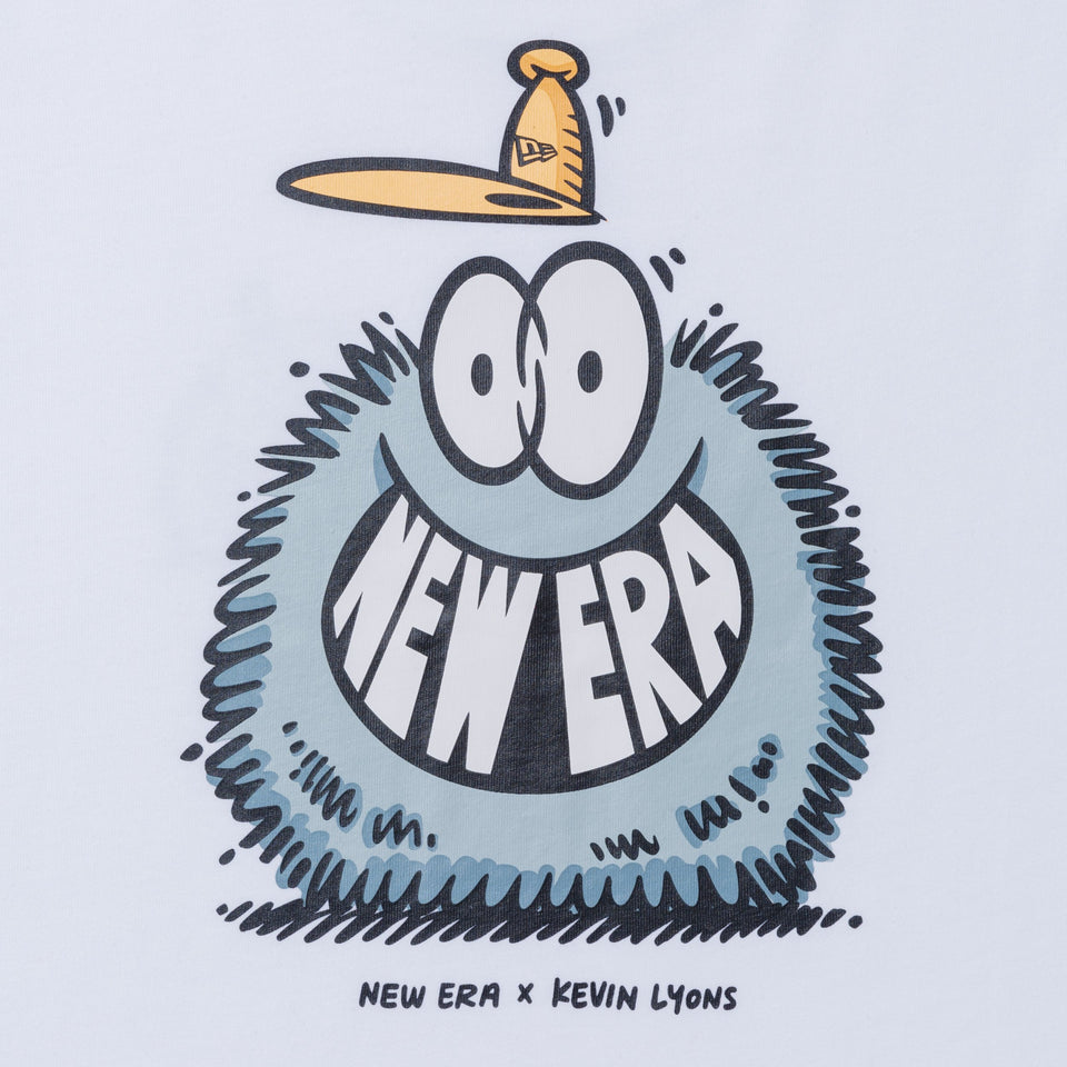 半袖 コットン Tシャツ Kevin Lyons ケヴィン・ライオンズ NEW ERA オリジナルロゴ ホワイト レギュラーフィット