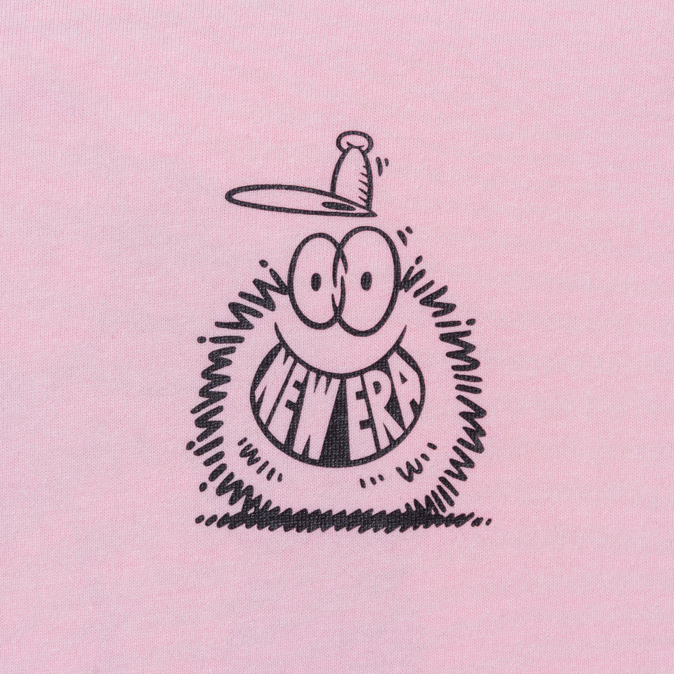 半袖 コットン Tシャツ Kevin Lyons ケヴィン・ライオンズ NEW ERA オリジナルロゴ ライトピンク レギュラーフィット