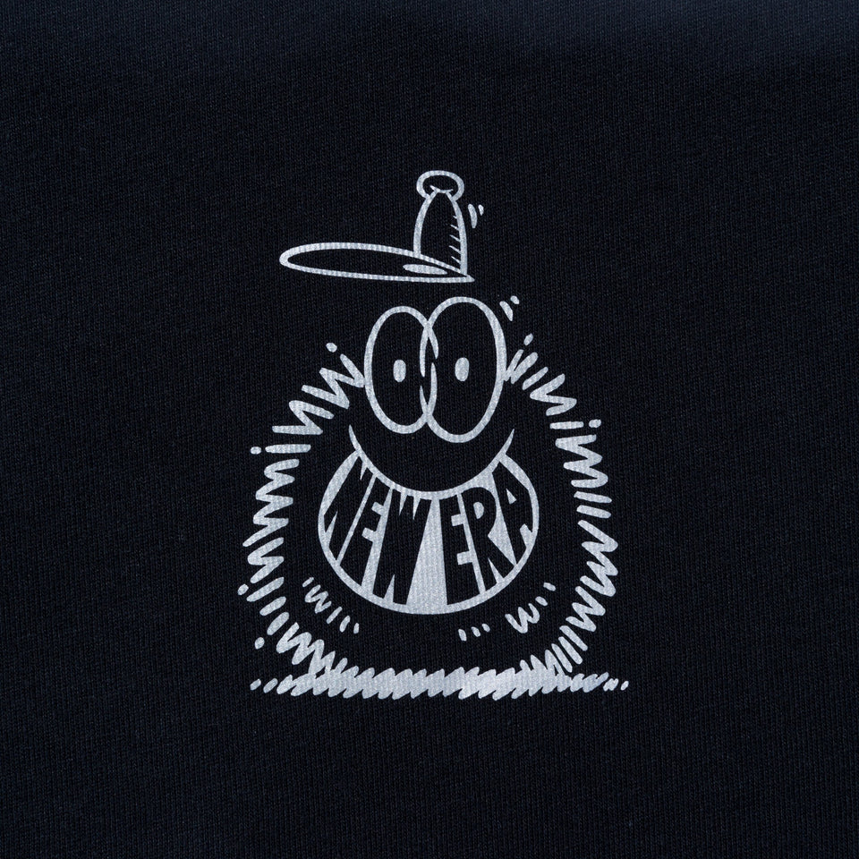 半袖 コットン Tシャツ Kevin Lyons ケヴィン・ライオンズ NEW ERA オリジナルロゴ ブラック リフレクタープリント レギュラーフィット