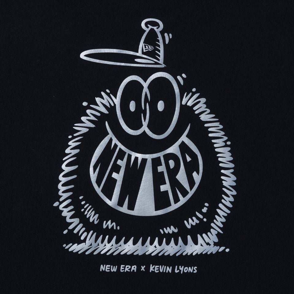 半袖 コットン Tシャツ Kevin Lyons ケヴィン・ライオンズ NEW ERA オリジナルロゴ ブラック リフレクタープリント レギュラーフィット