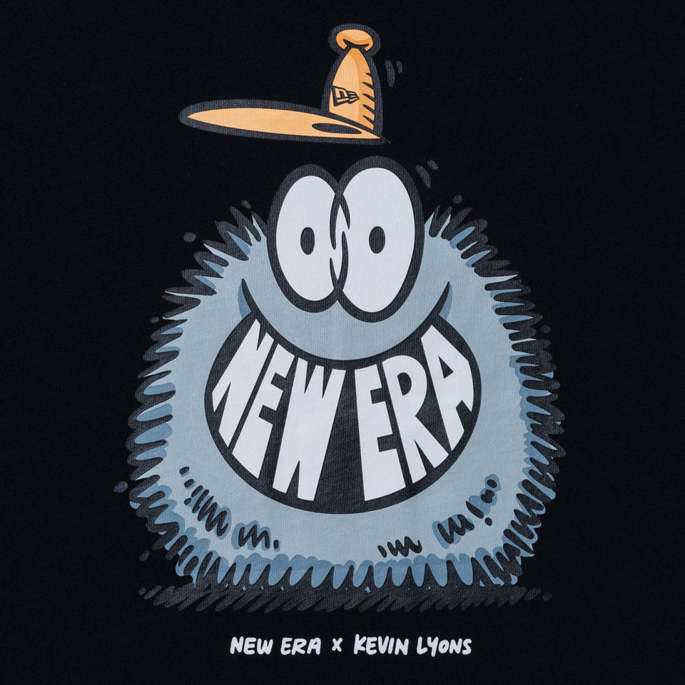 半袖 コットン Tシャツ Kevin Lyons ケヴィン・ライオンズ NEW ERA オリジナルロゴ ブラック レギュラーフィット